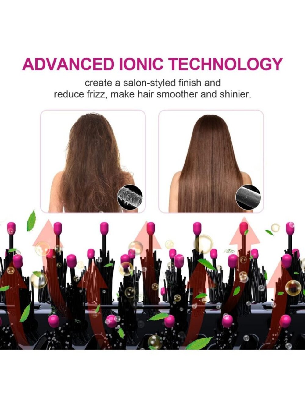 4-in-1 Hair Dryer Brush & Styler, Volumizing Hot Air Brush, Anti-Frizz Tool - Picture 5 of 7